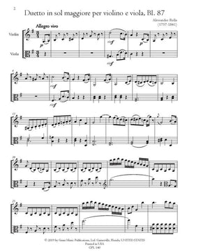 Rolla 78 Violin Viola Duets Vol. 15 (87-90)