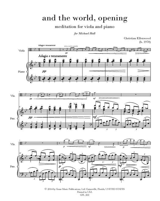 Ellenwood And the World, Opening