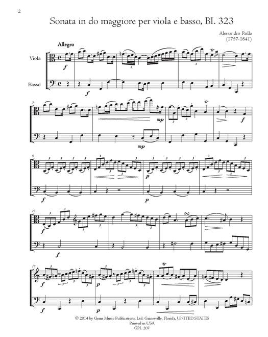 Rolla: 4 Sonatas for Viola and Cello