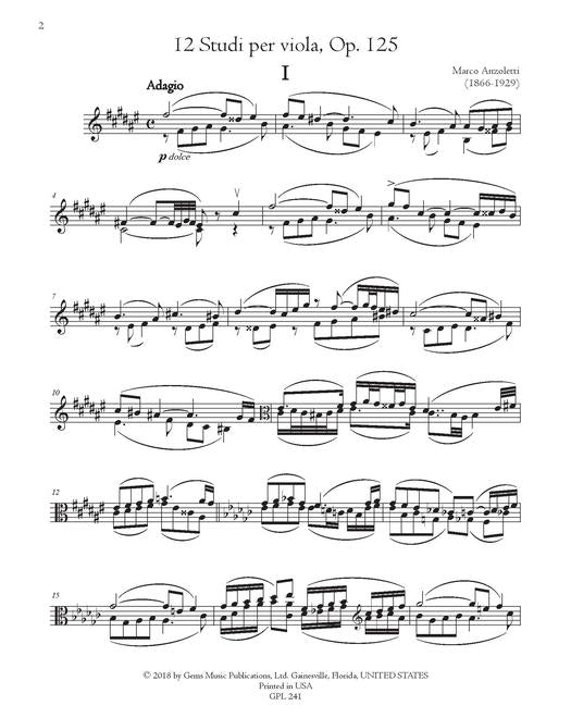 Anzoletti 12 Studies Op. 125