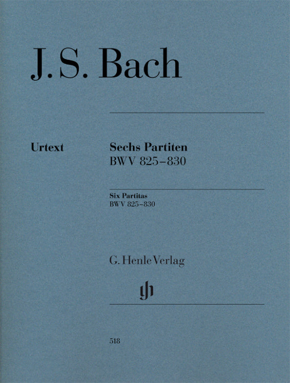 Bach Six Partitas Bwv 825-830 Revised Edition Piano