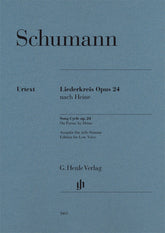 Schumann Liederkreis for Low Voice and Piano, Op. 24