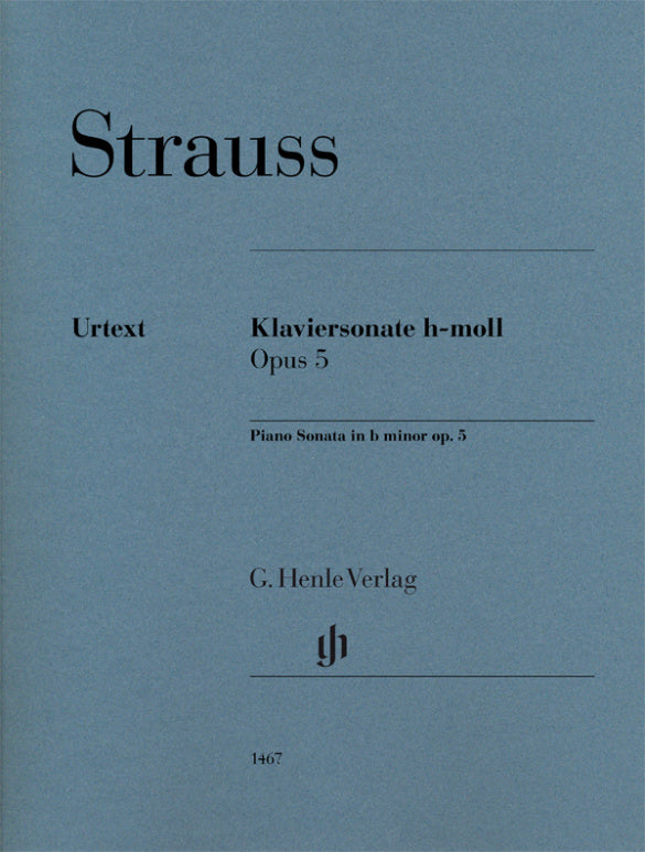 Strauss Piano Sonata in b minor, Op 5