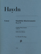 Haydn Complete Piano Sonatas Volume 2 - Edition Without Fingering
