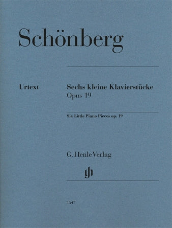 Schoenberg Six Little Piano Pieces Op. 19