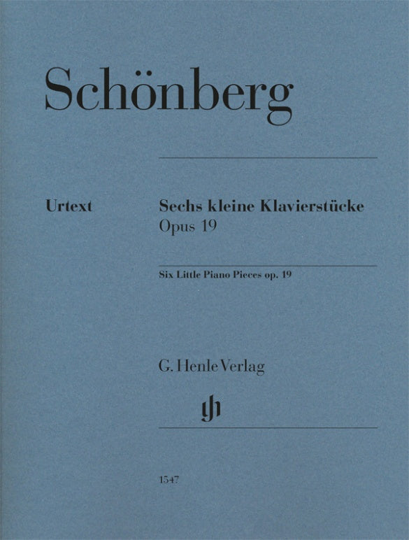 Schoenberg Six Little Piano Pieces Op. 19