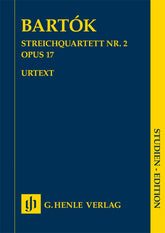 Bartok String Quartet No. 2 Op. 17 - Study Score