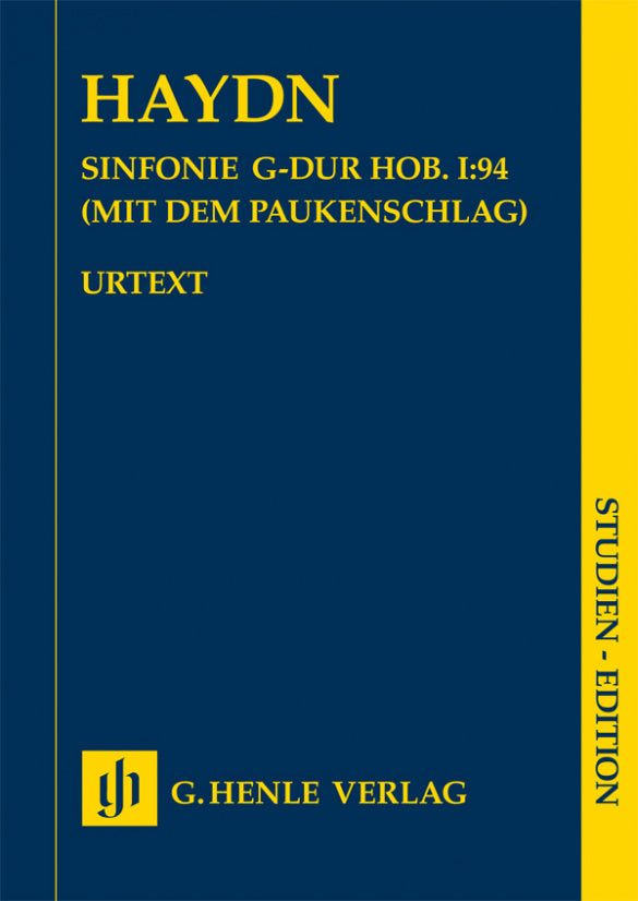 Haydn Symphony G major Hob. I:94 (Surprise) - Study Score