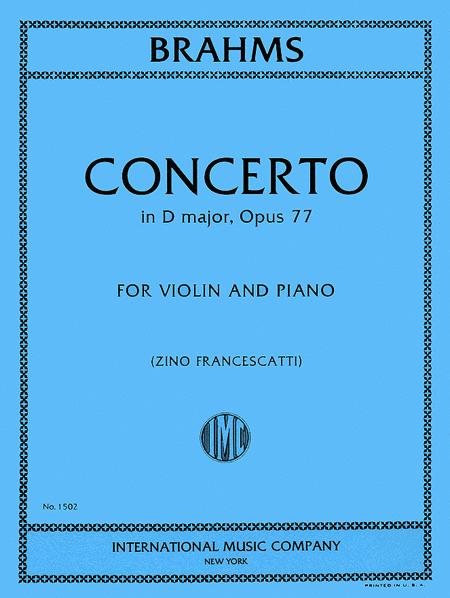 Brahms Violin Concerto in D major, Opus 77