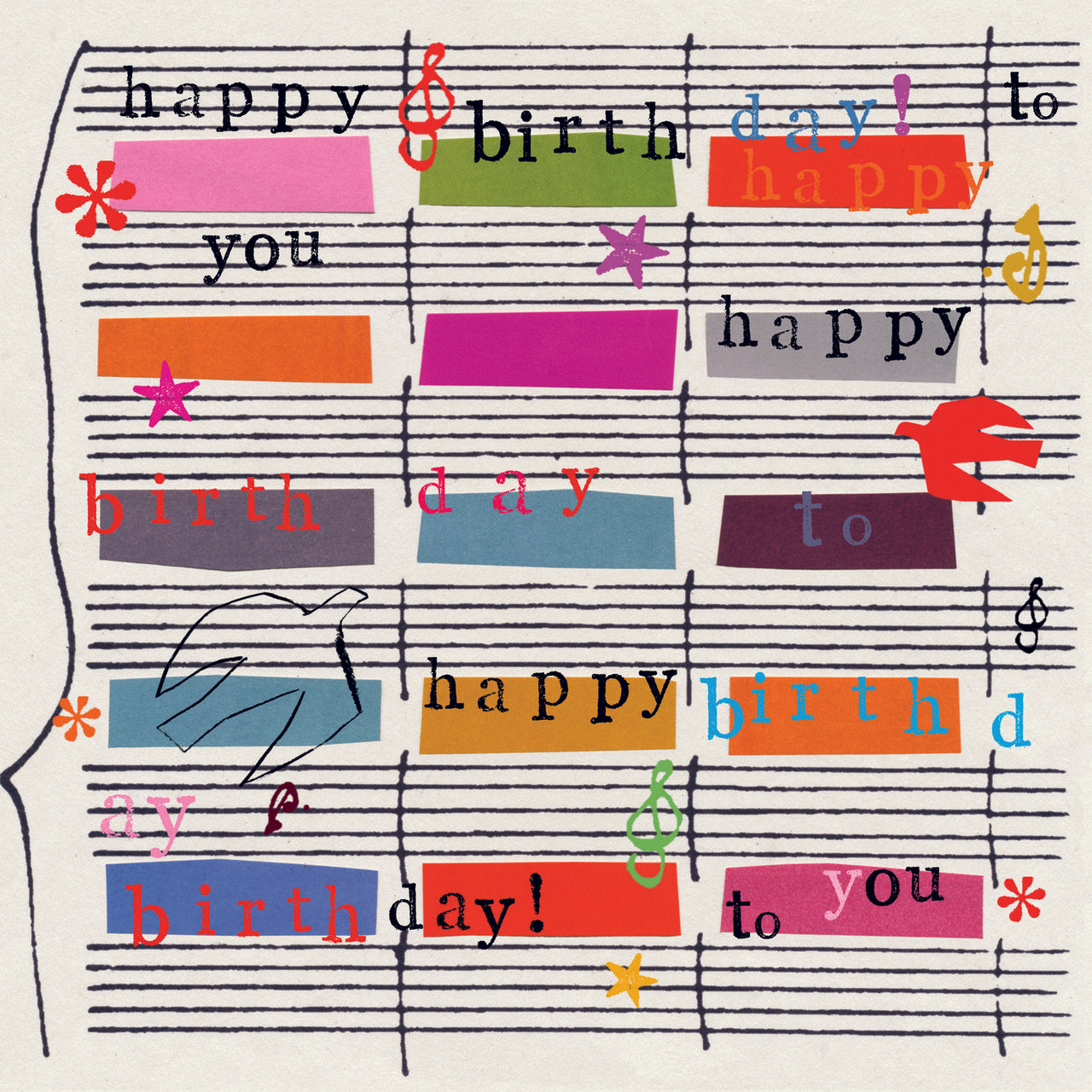 Card: Happy Birthday Music Card