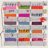 Card: Happy Birthday Music Card