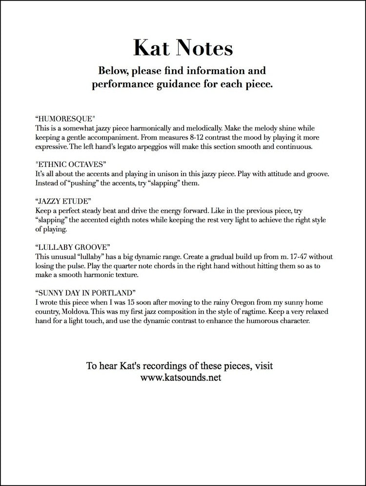 Original Jazz Piano Solos Intermediate/Advanced Level