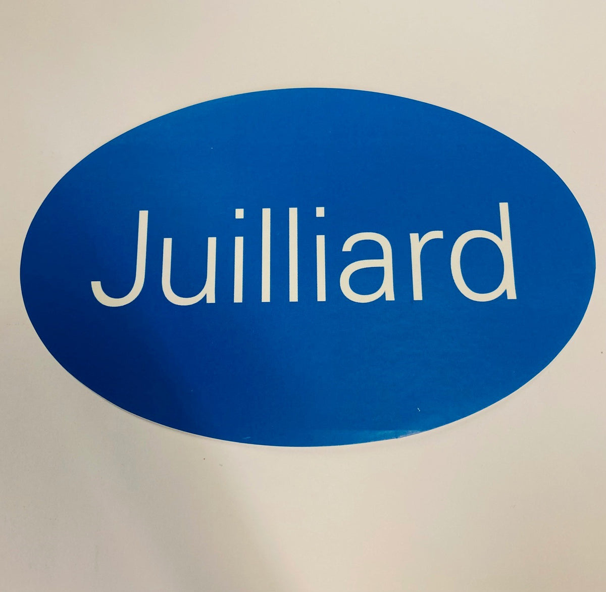 Decal: Juilliard Universal Font Oval Sticker