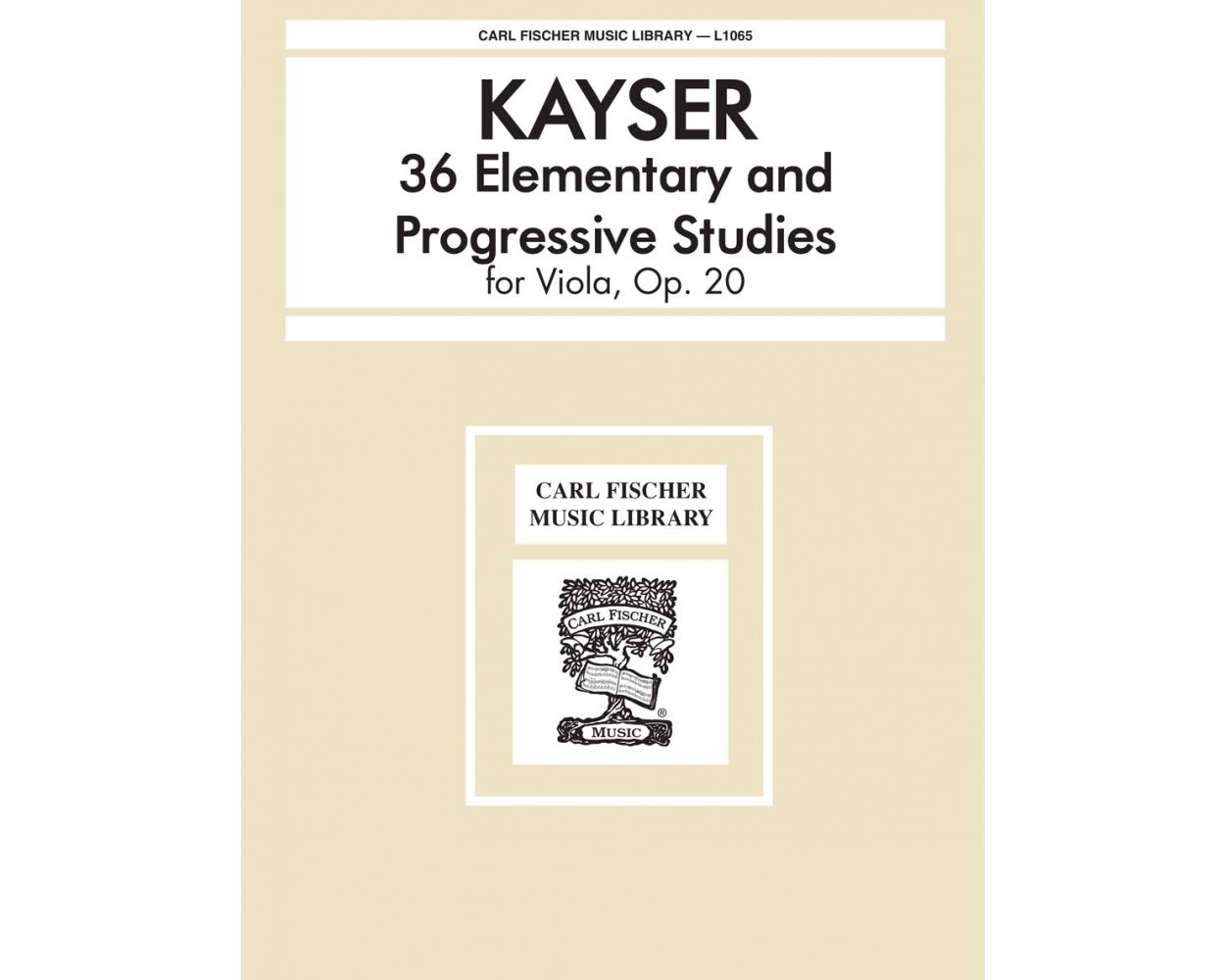Kayser: 36 Elementary and Progressive Studies