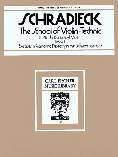Schradieck: School Of Violin Technics 1