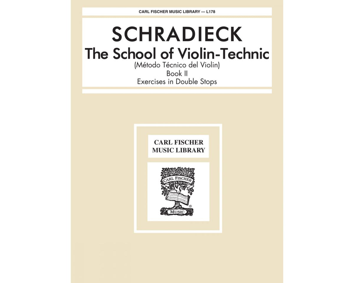 Schradieck The School of Violin-Technic Book II, Exercises in Double Stops