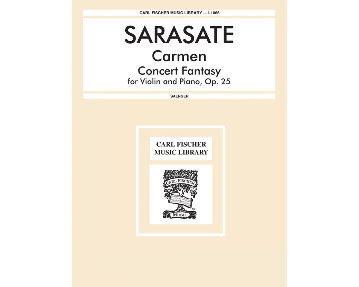 Sarasate Carmen Concert Fantasy op 25 for Violin & Piano