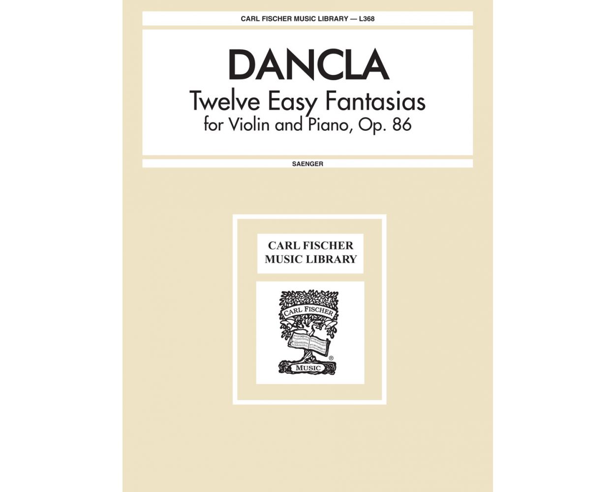 Dancla Twelve Easy Fantasias, Op. 86