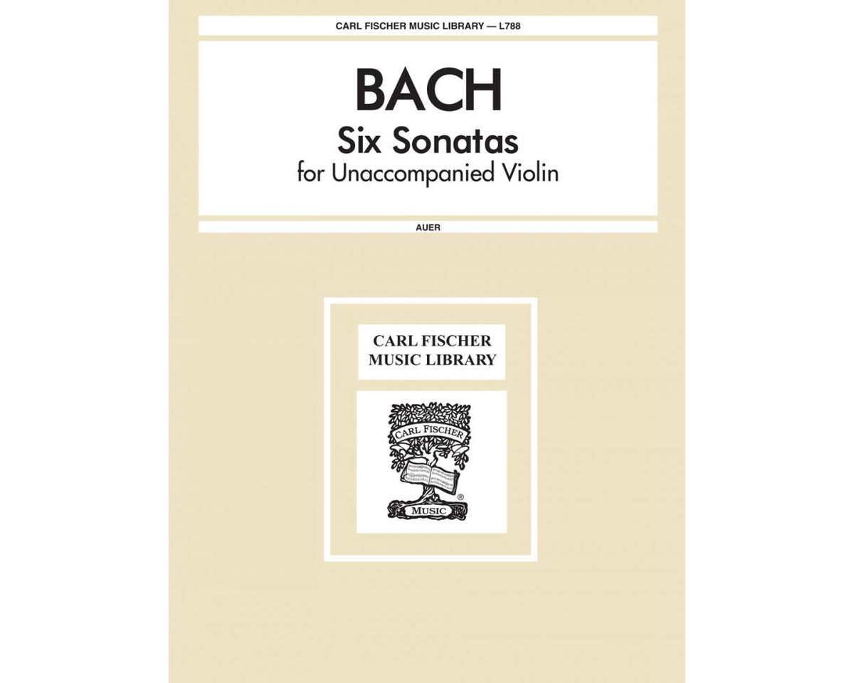 Bach Six Sonatas for Unaccompanied Violin