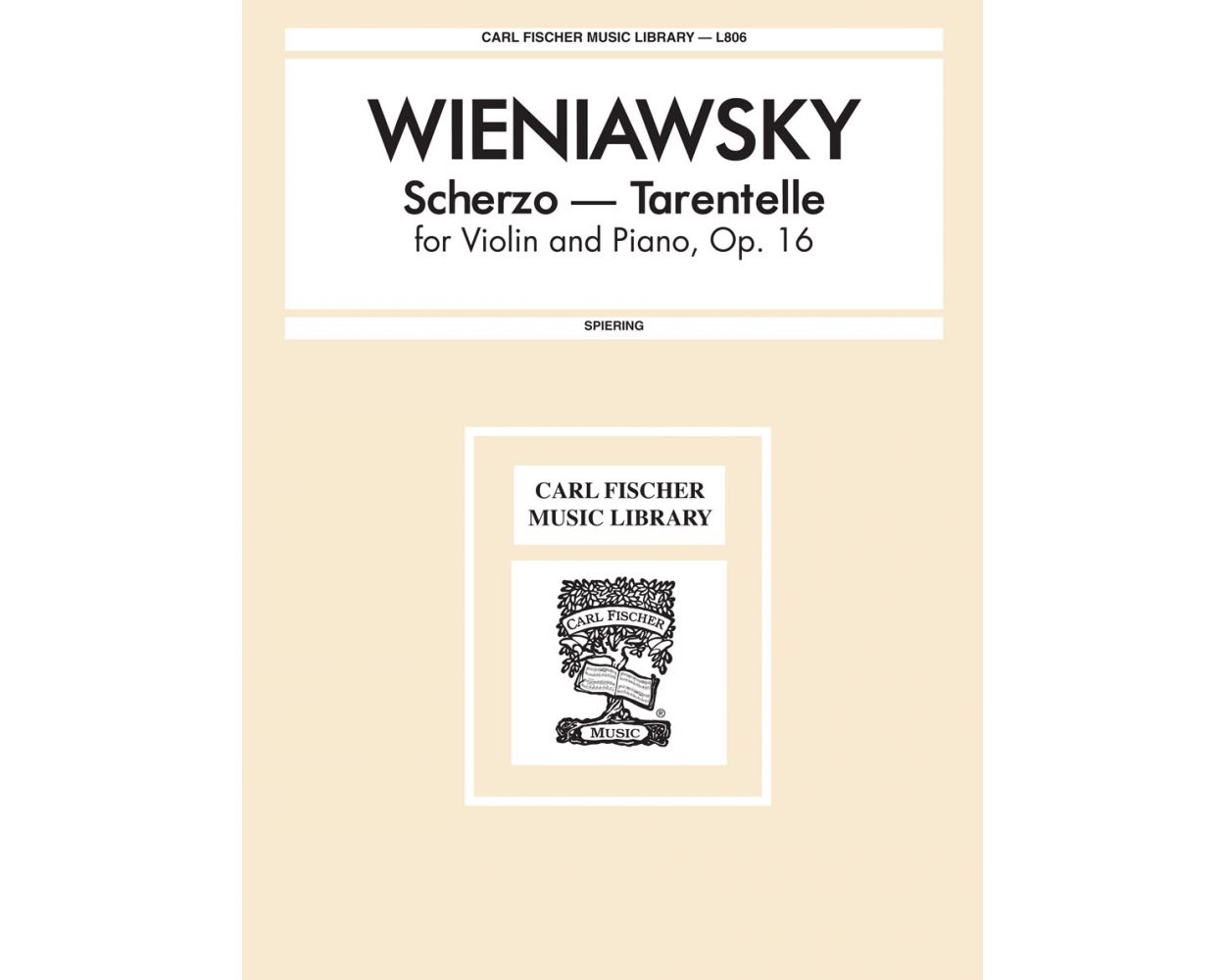 Wieniawski Scherzo-Tarentelle Opus 16