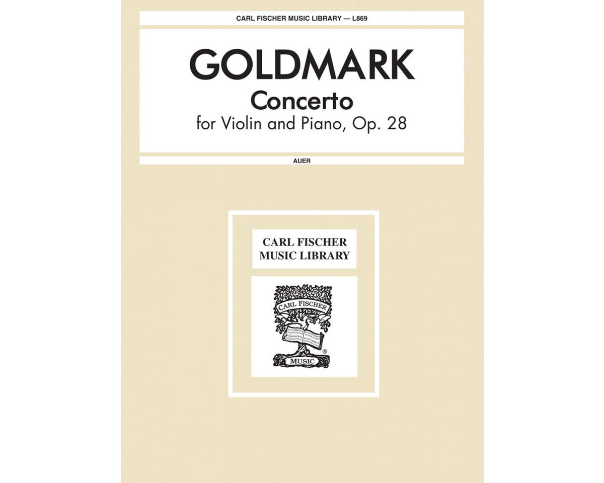 Goldmark Concerto for Violin & Piano op 28