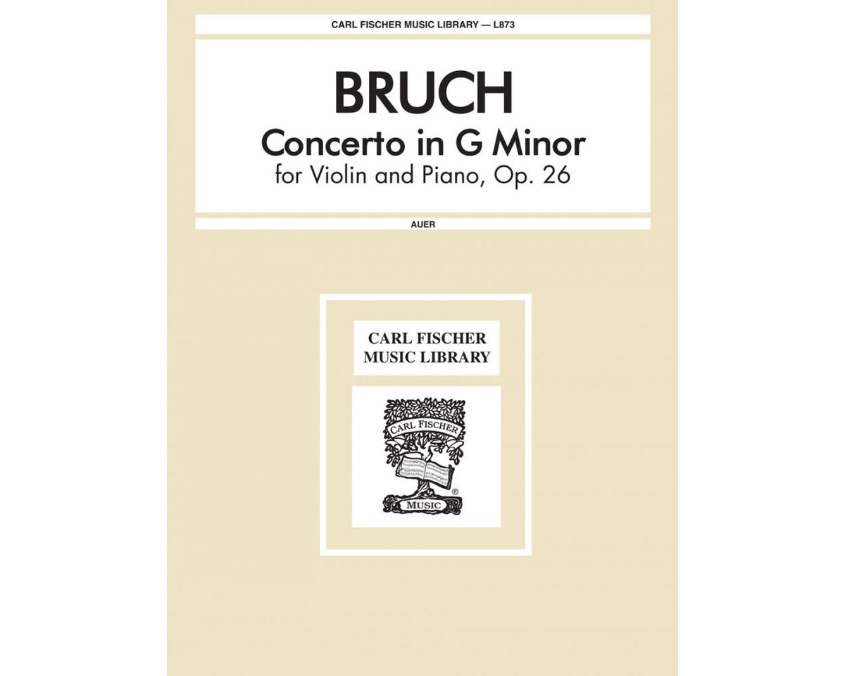 Bruch Concerto In G Minor Ed. Auer