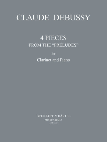 Debussy 4 Pieces from the Préludes for Clarinet and Piano