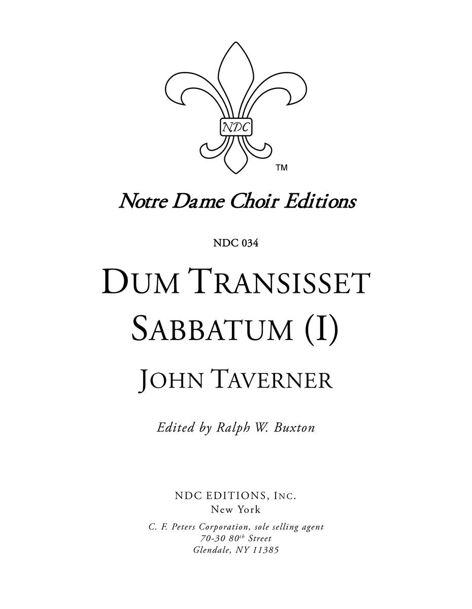 Taverner Dum transisset