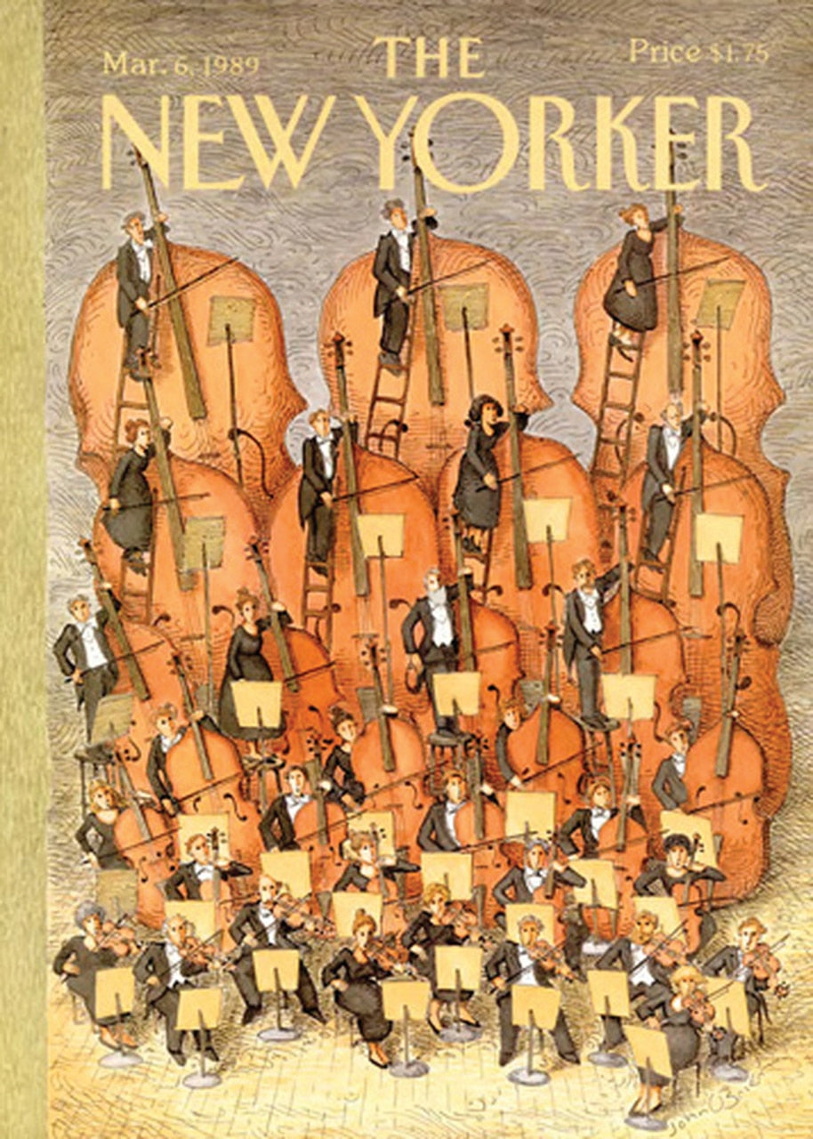 Card: Basses Rule - New Yorker Cover (blank inside)