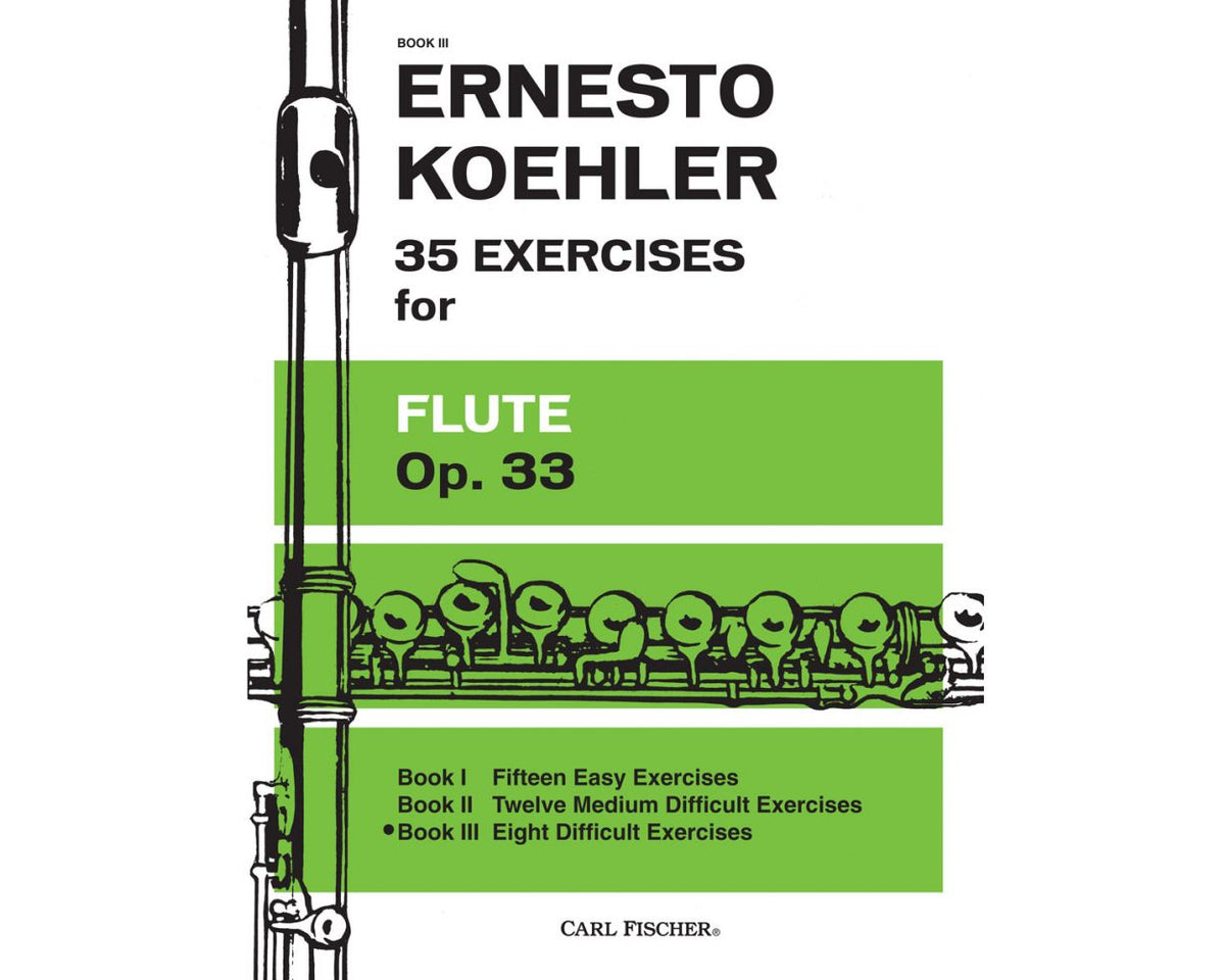 Koehler 35 Exercises for Flute Opus 33 Book 3