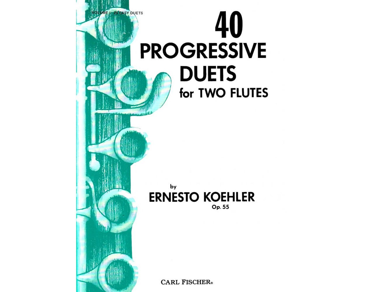 Koehler 40 Progressive Duets for Two Flutes Opus 55 Volume 1