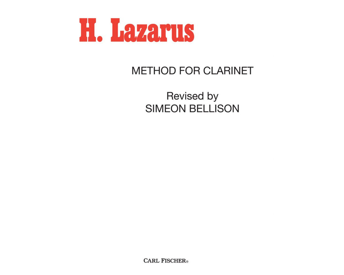 Lazarus Method for Clarinet Volume 2
