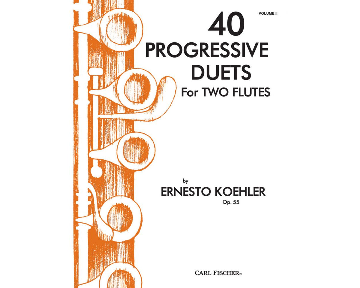 Koehler 40 Progressive Duets for Two Flutes Opus 55