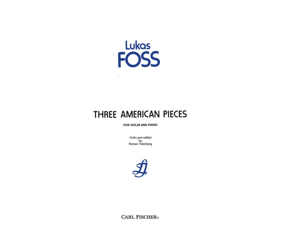 Foss Three American Pieces