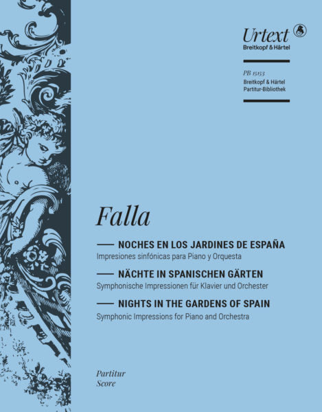 de Falla Nights in the Gardens of Spain Full Score