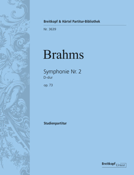 Brahms:  Symphony No. 2 in D major Op. 73 study score