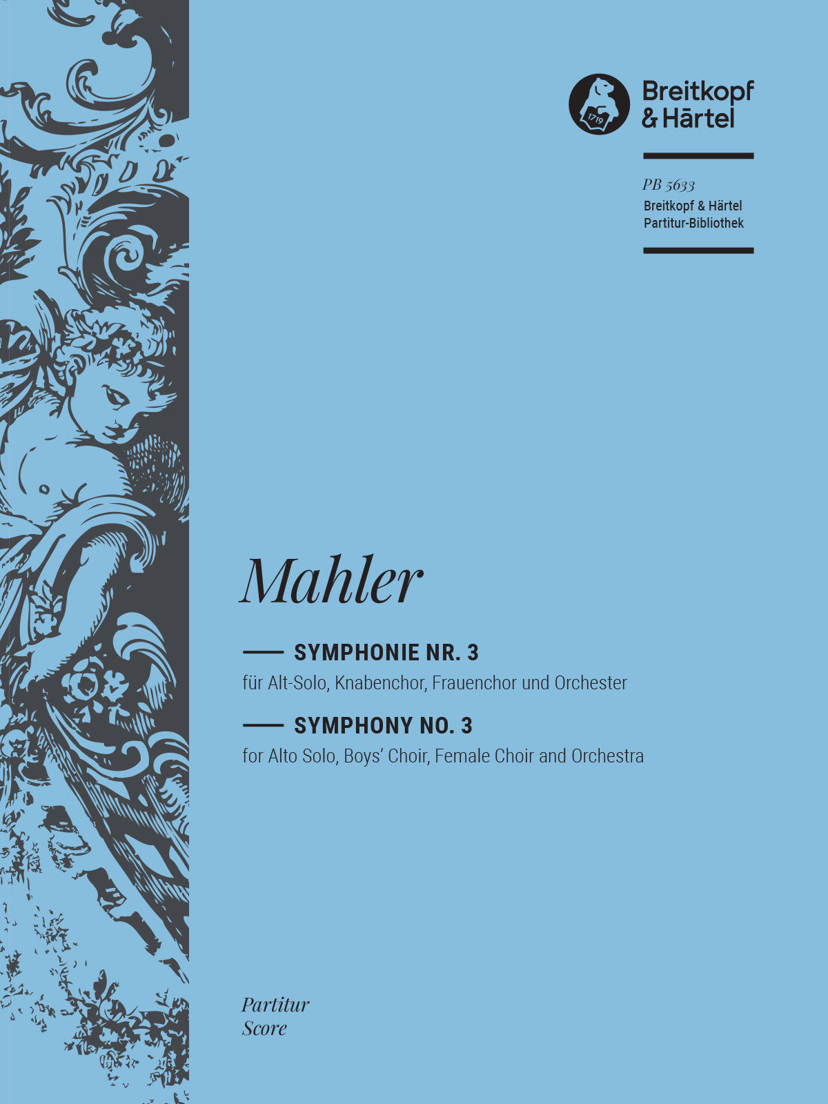 Mahler Symphony No 3 piano vocal score Movements IV and V