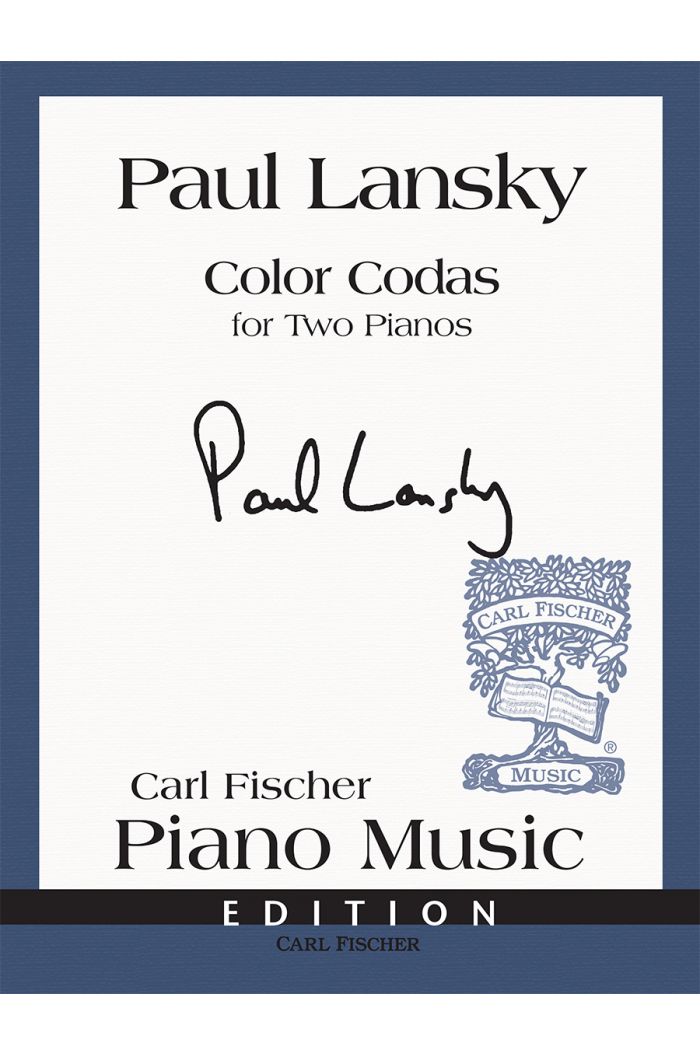 Lansky: Color Codas for Two Pianos