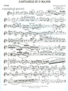 Paganini Cantabile in D Major