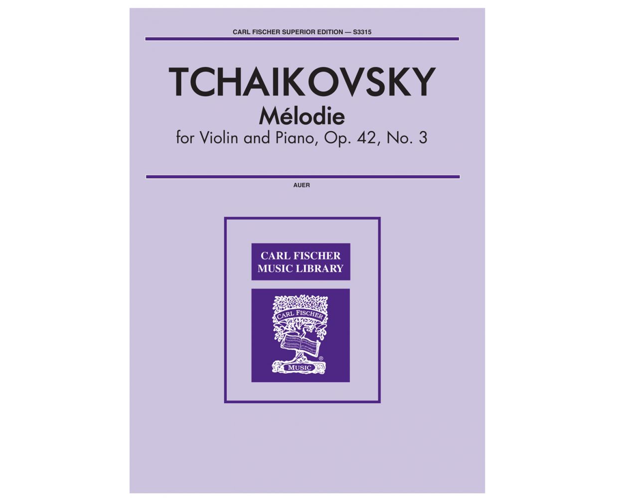 Tchaikovsky Melodie for Violin & Piano in Eb major op 42 No 3