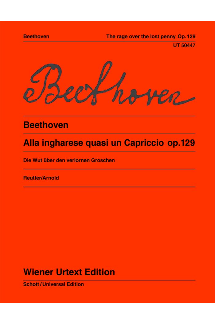 Beethoven Alla ingharese quasi un Capriccio Op 129
