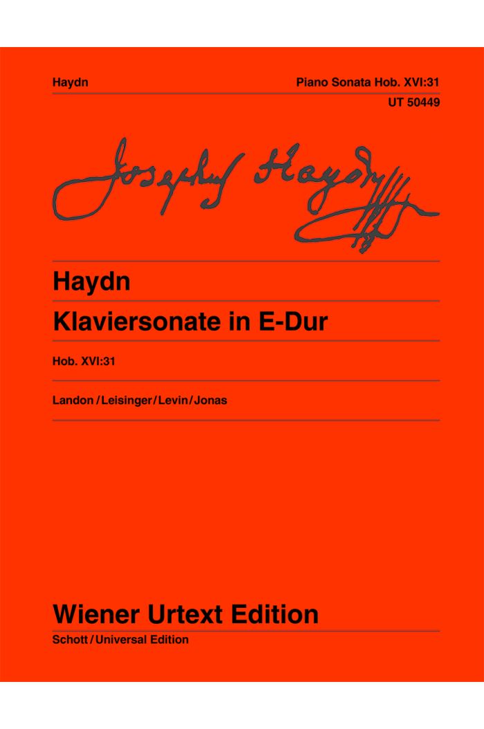 Haydn Sonata in E (Hob. XVI:31)