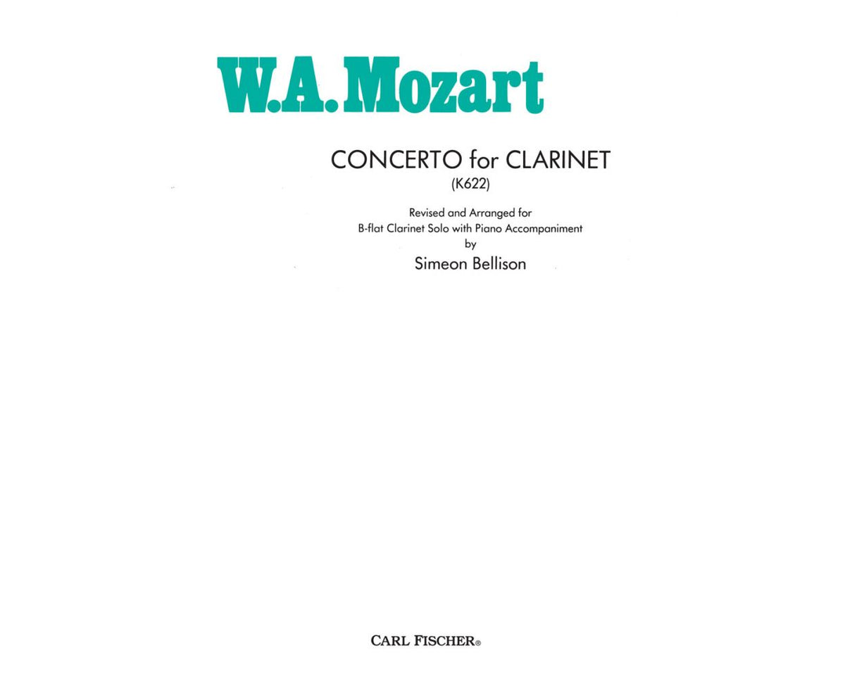 Mozart Concerto for Clarinet (K622)