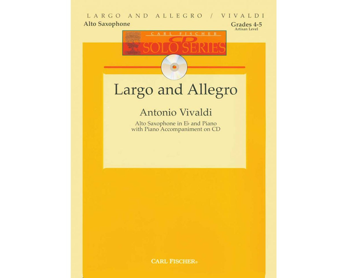 Vivaldi Largo and Allegro for Alto Saxophone with CD