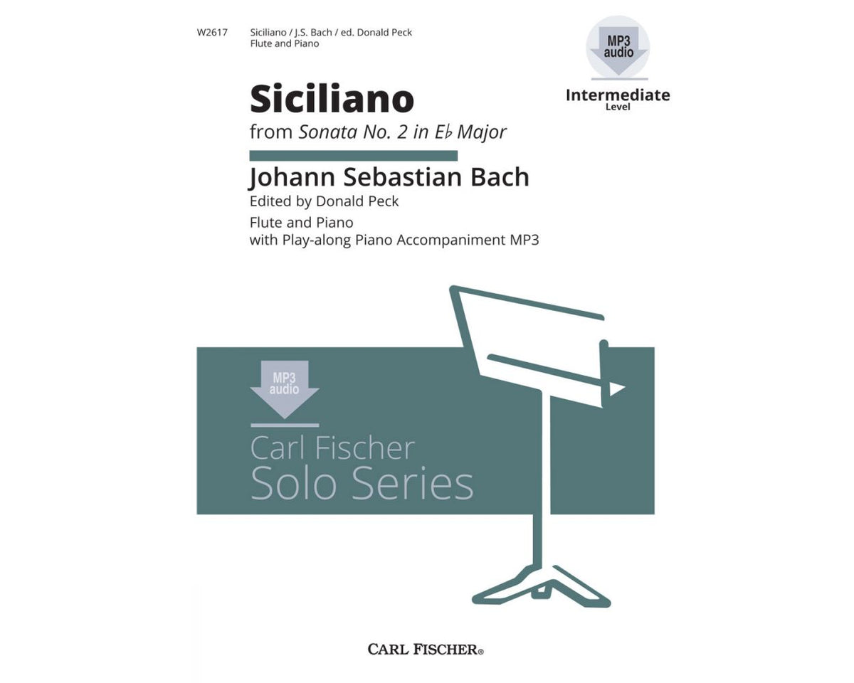 Bach Siciliano with MP3 Piano Accompaniment