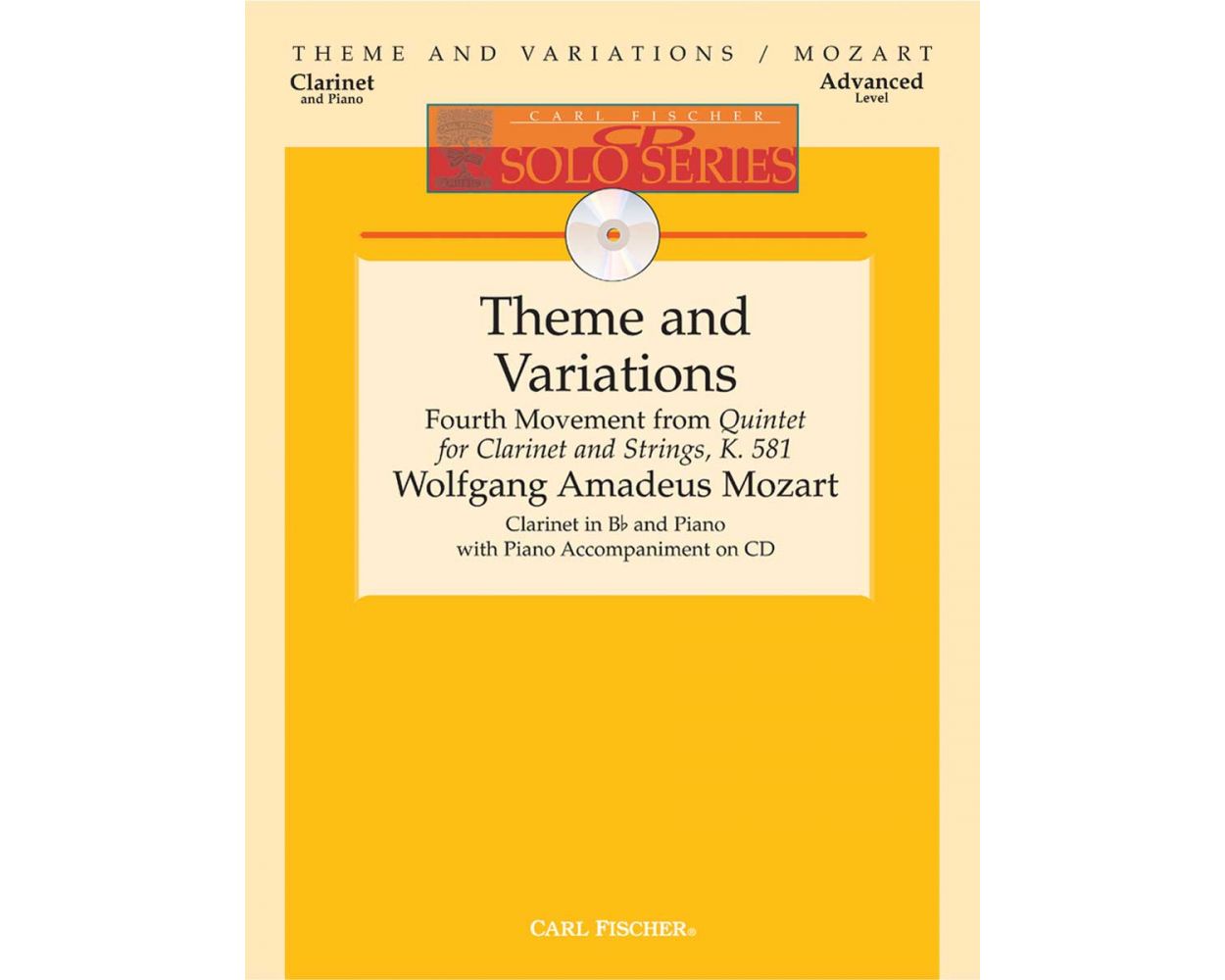 Mozart Theme and Variations - Fourth Movement from "Quintet for Clarinet and Strings, K. 581"