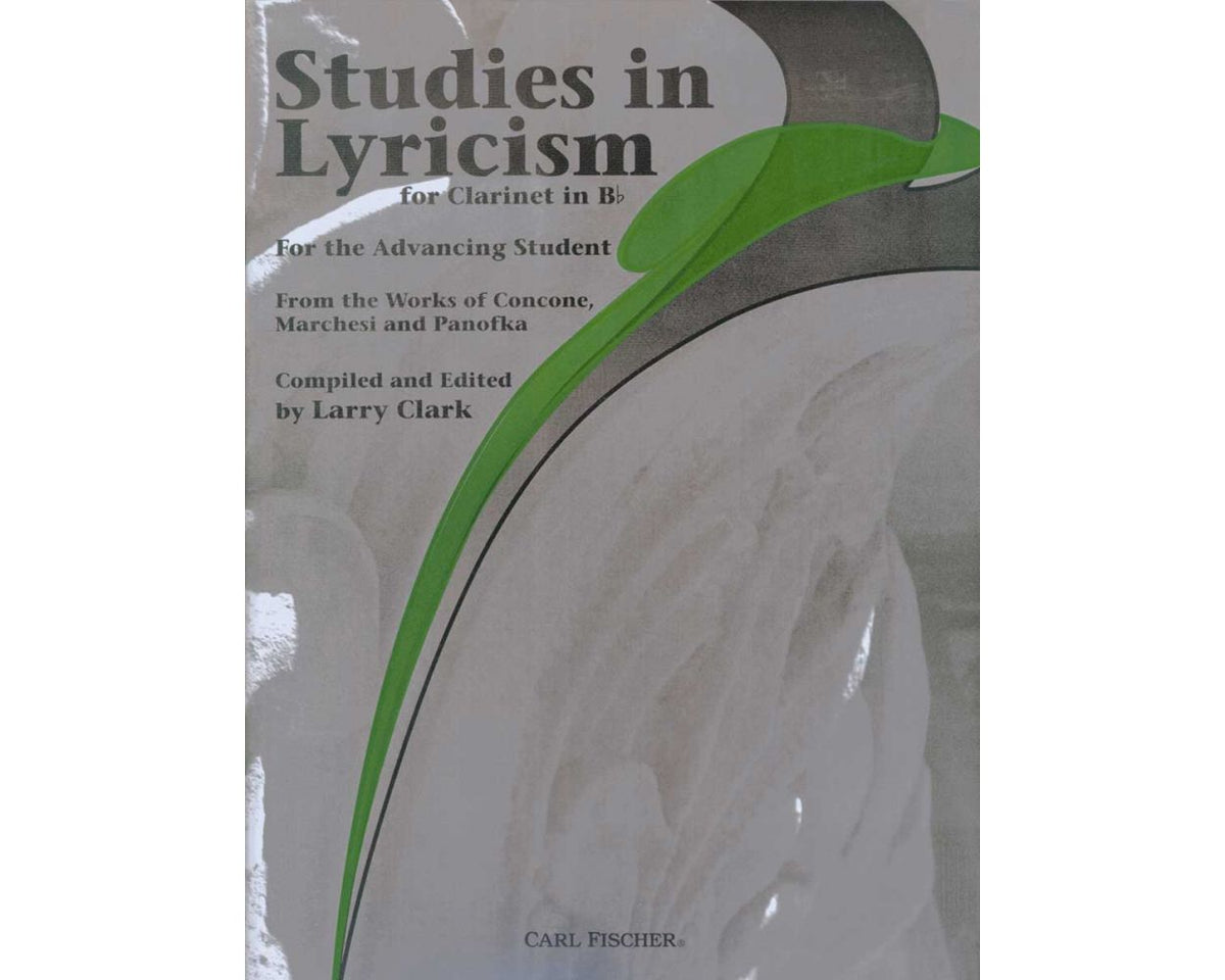 Clark Studies In Lyricism for Clarinet In Bb