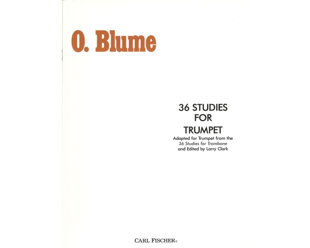 Blume 36 Studies for Trumpet