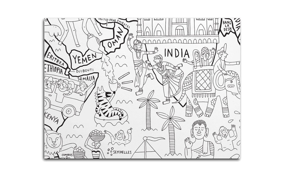 What A Colorful World Coloring Sheets