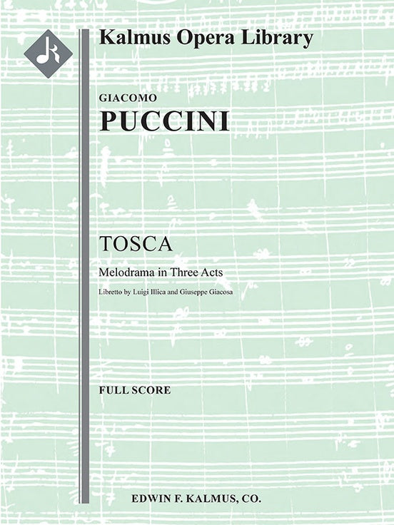 Puccini Tosca (original orchestration) Full Score